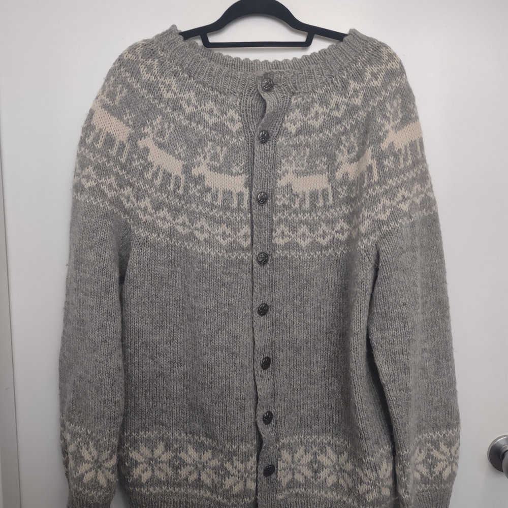 NOR Nordic Gray and Cream Cardigan